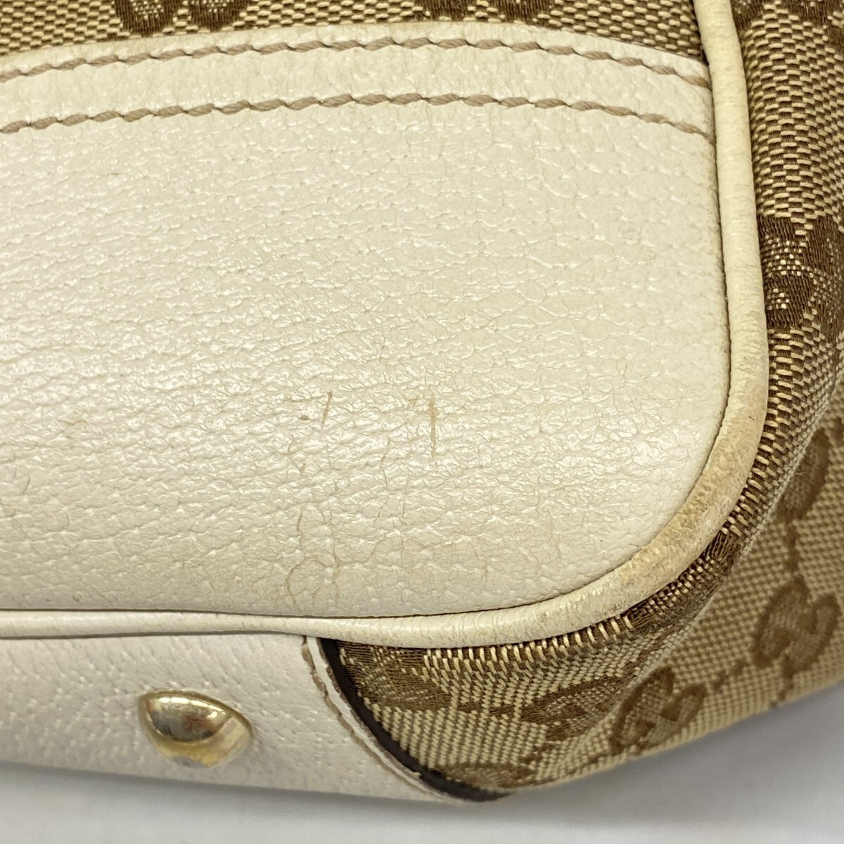 GUCCI Tote Bag GG Canvas sherry line 163805 Canvas champagne gold hardware 49169 thumbnail 7