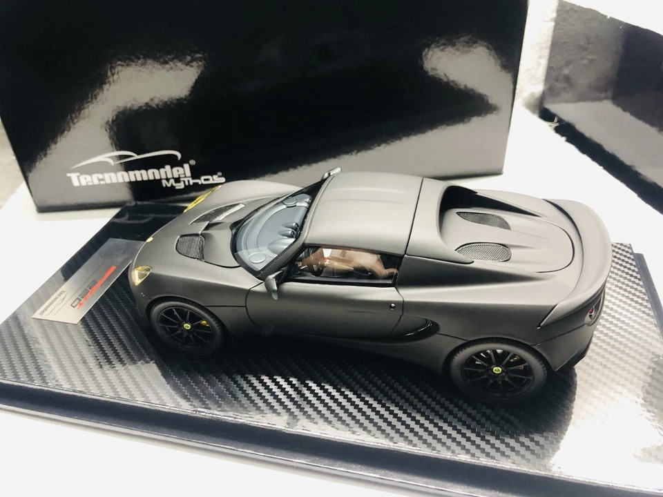 Lotus Elise Sprint 220 Matt Black Full Body 2017 Tecnomodel 1/18 - Immagine 3 di 4
