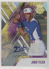 2017 Panini Elite Extra Edition Tie-Dye 2/10 Junior Tilien Junio #183 Auto 6k2
