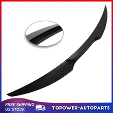 Fits 2016-2021 Chevrolet Malibu Sedan ABS Plastic Glossy Black Trunk Spoiler Lip