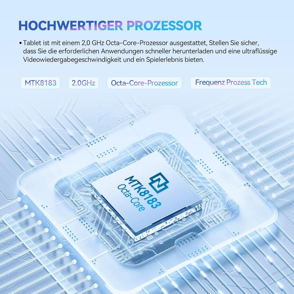 Tablet Android 13 10" 16GB RAM+128GB ROM 7000mAh Octa core 5G WlFl GPS - Bild 2 von 4