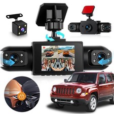 4-Kanal Dash Cam Auto Dashcams 2" Parküberwachung Bewegungserkennung für Dashcam