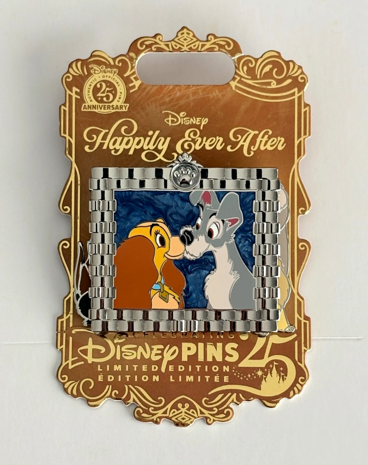 2025 Lady and the Tramp Happily Ever After Slider LE 2400 Disney Pin