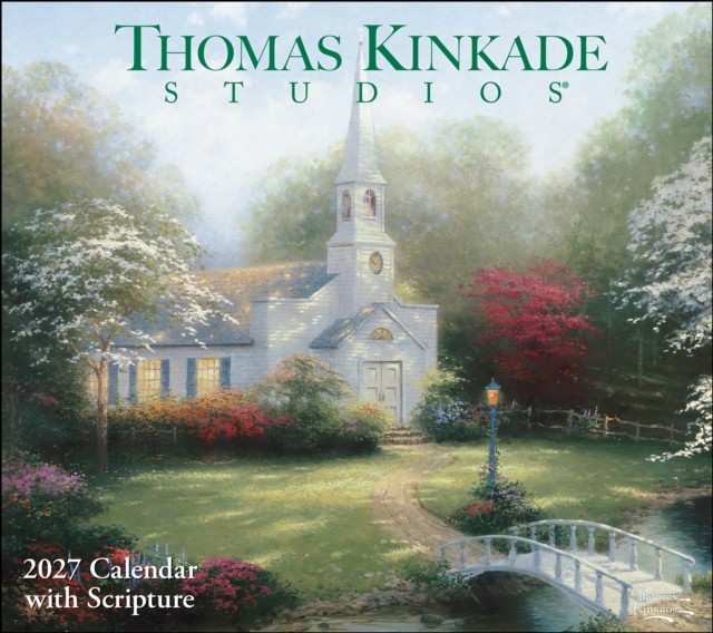 Studios 2027 Deluxe Wall Calendar With Scripture Thomas Kinkade - Image 2