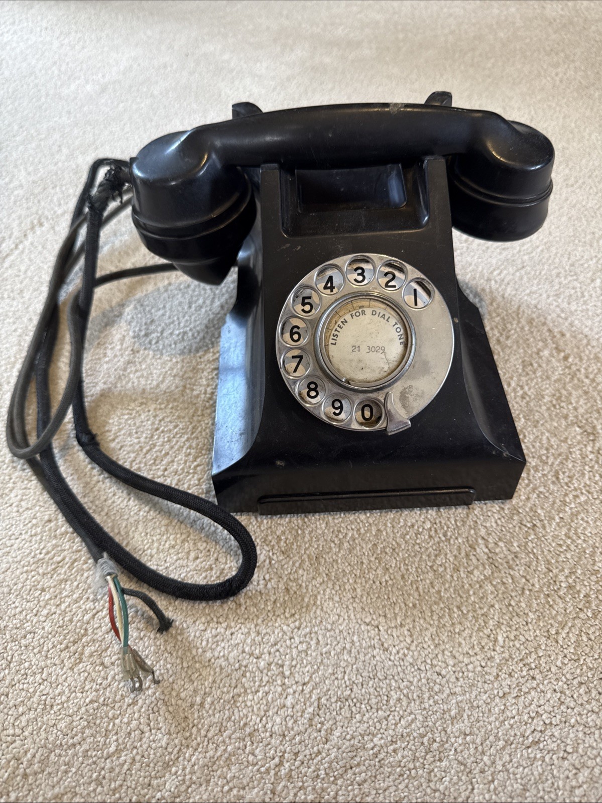 Bakelite Rotary Telephone Australian Untested