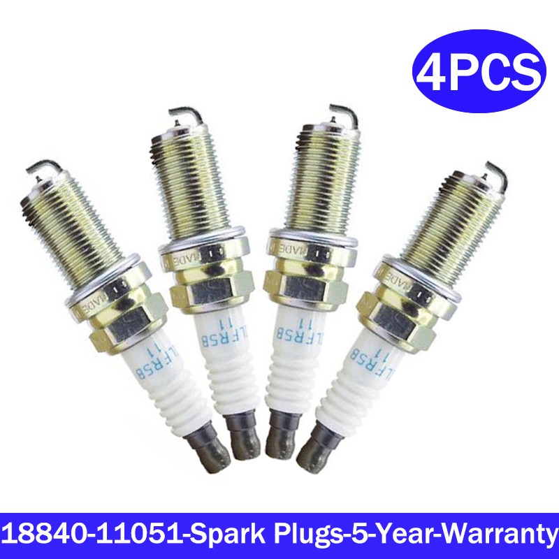 4x New 18840-11051 Spark Plugs For Hyundai 2007 2009 Santa