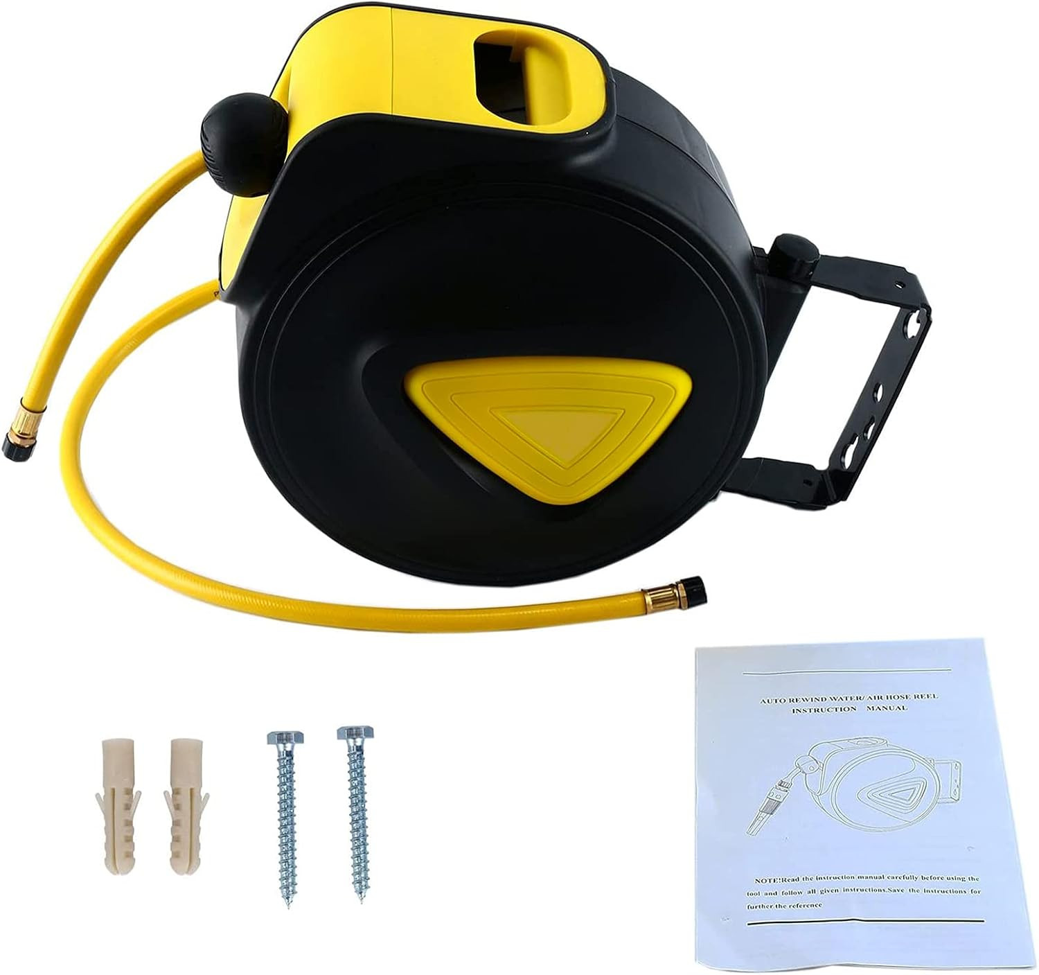 Retractable Auto Rewind Air Hose Reel Wall Mount Tool Air Co