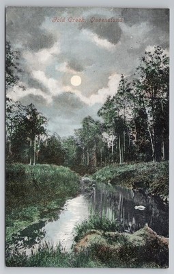 Gold Creek Scenic View Queensland Australien um 1910 Postkarte Edco Serie