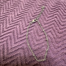 Silver toned Bracelet Or anklet