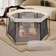 Baby Playpen 53x53 Inch Portable Indoor Outdoor Play Yard