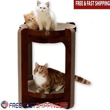 Cat Scratching Pad Modern Design Reversible Cardboard Cat Bed Indoor Use