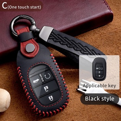 Funda de piel para llavero protectora inteligente con llave de piel accesorios