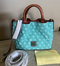 NWT Dooney  Bourke Gretta Mini Barlow in Gorgeous Sea Foam Green - Retail 298