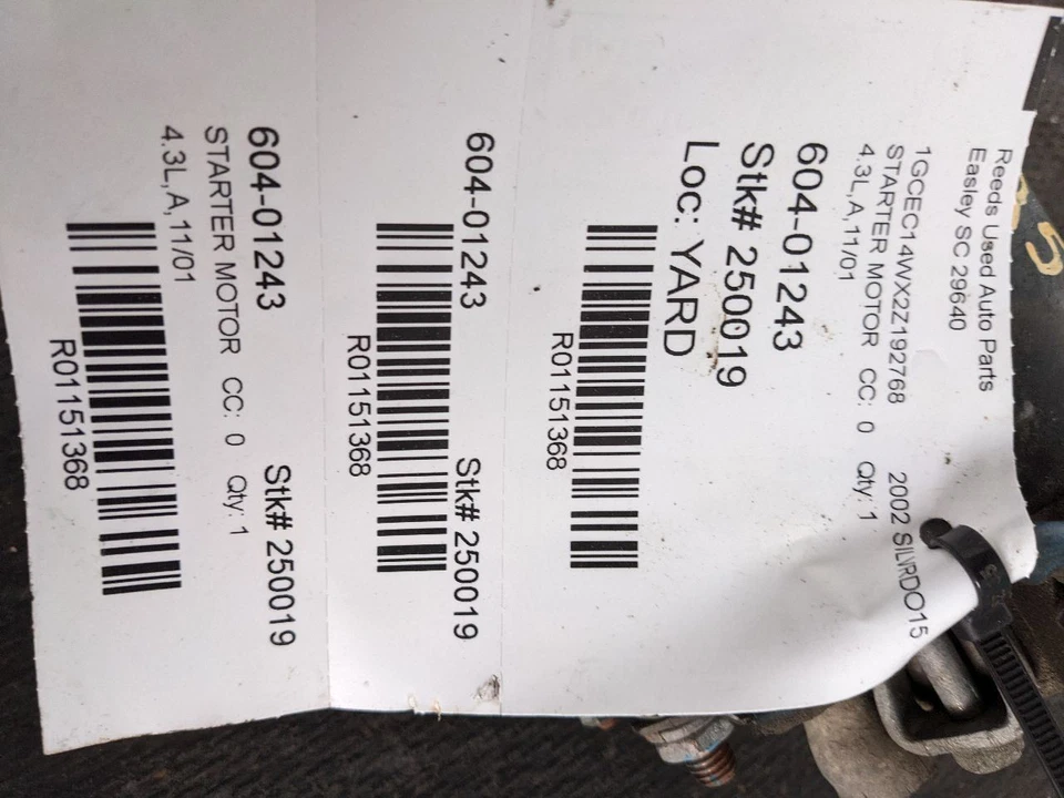 Стартер Мотор ID 12572716 подходит для 01-03 ASTRO 1151368 - Изображение 2 из 4