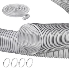 4'' x 50' Dust Collection Hose Thickened PVC Flexible Clear Hose