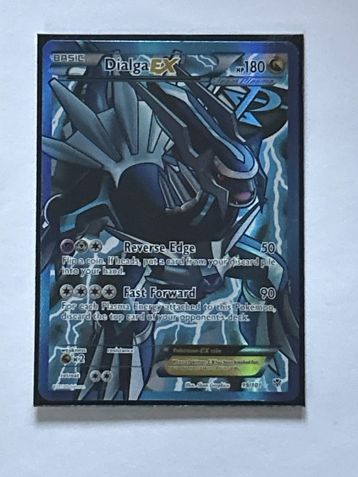 Pokémon TCG 99/101 Dialga EX Full Art Lightly Played 2013