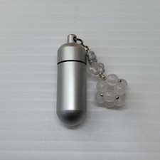 Cremation Ashes Keychain - Cremation Keepsake white ornament 