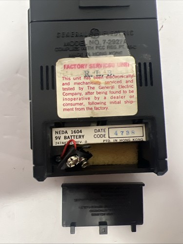 Vintage General Electric tragbares Radio mit lokalem TV Modell 7-2927A - Bild 6 von 6