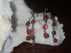 Sterling Silver & Coral  Cascading Chandelier Earrings  Southwestern Artisan — photo 3