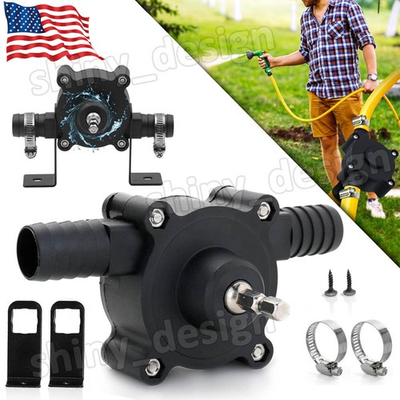 #ad Portable Electric Drill Drive Self Priming Pump Water Oil Fluid Transfer Pumps $8.99