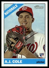 A.J. Cole RC 2015 Topps Heritage #633 Washington Nationals 25971 Baseball Card