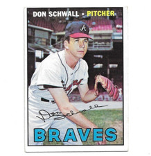 1967 Topps #267 Don Schwall, Atlanta Braves
