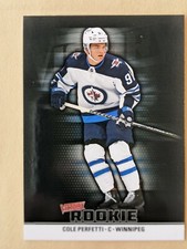 2022 UD NATIONAL HOCKEY CARD DAY-BLACK VICTORY ROOKIE-COLE PERFETTI-WINNIPEG JET