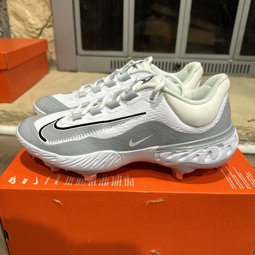 Nike Alpha Huarache Elite 4 niedrige Baseballschuhe weiß grau FD2745-104 Größe Herren 8 - Bild 3 von 6