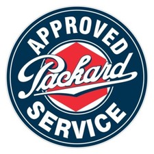 Approved Packard Auto Service NEW Sign 40" Diameter ROUND AMERICAN STEEL