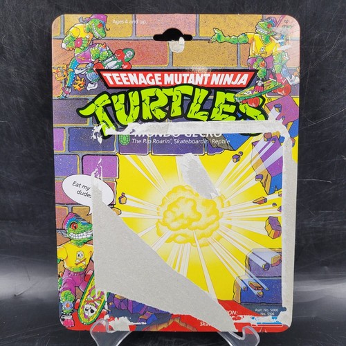 Vintage Teenage Mutant Ninja Turtles Mondo Gecko Playmates TMNT Card Back
