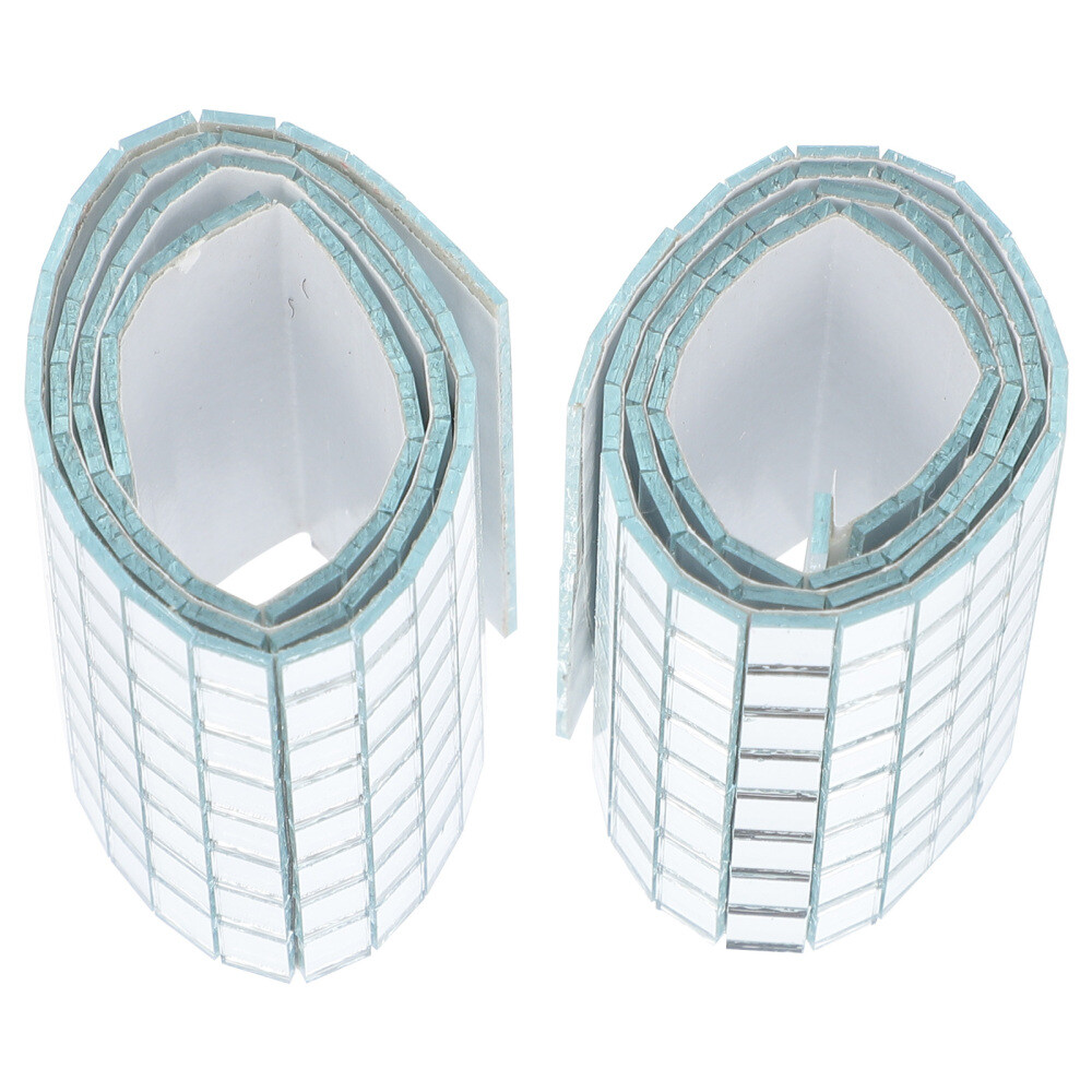 2 Rolls Tile Mirror Mosaic Sticker Wall Stickers Kitchen Decoration eBay