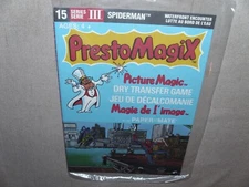 VINTAGE SPIDER-MAN PRESTO MAGIX RUB ONS 8'X10" MARVEL RARE AVENGERS GEM MNT 1979