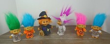 Russ Halloween Mummy  Witch  Smaller Trolls w/ Pumpkin/Ghost Clothes