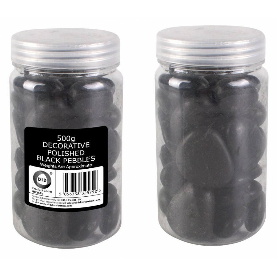 Natural Black Decorative Polished Stones Pebbles ideal for Fish Tank Plant Pots