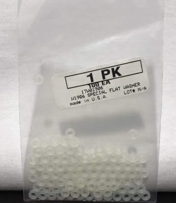 #ad Lot of 100 17W01906 Micro Plastics Inc Nylon Flat Washer .112quot;ID .206quot;OD .053quot;TH $11.64