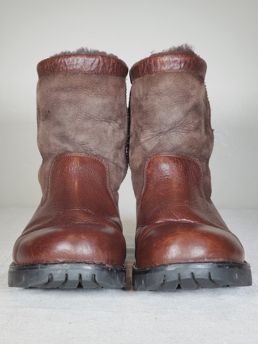 UGG Australia Beacon Brown Leather / Suede Shearling Lined UGG Australia Beacon Brown Leather / Suede Shearling Lined