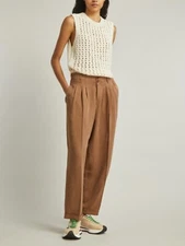 Frame Tape Yarn Sweater Vest Cotton Ivory Size XS Sleeveless Top