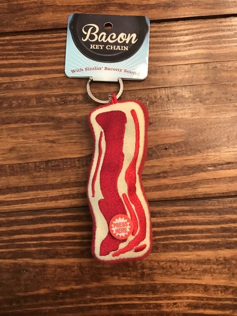 Bacon Plush Keychain With Sizzling Sound | eBay