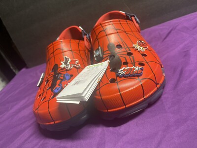 Crocs X Spiderman All Terrain Clog Men's Size 11 Exclusive Edition Shoes New