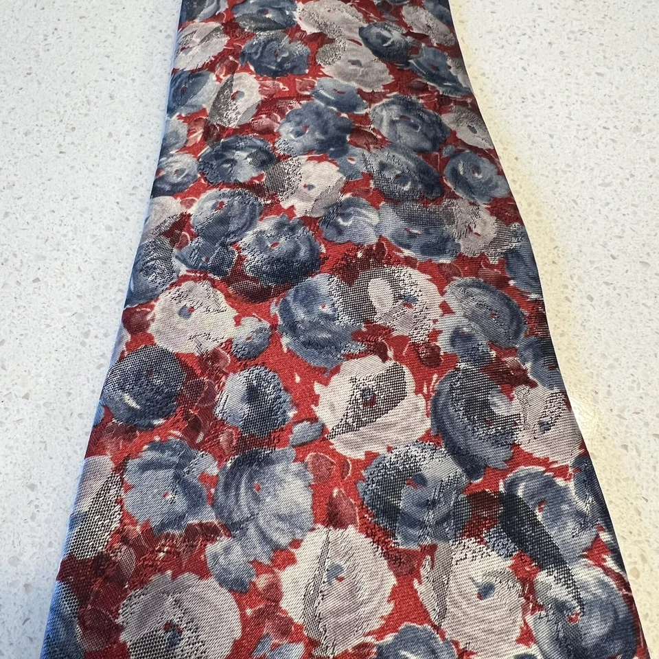 Corbata Alexander Lloyd Extra Larga de Lujo Colorida Floral Poliéster 62" x 4" Foto 4 de 4