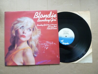 BLONDIE (DEBBIE / DEBORAH HARRY) - SUNDAY GIRL - 12'' P/S SINGLE - CHRYSALIS 1978