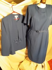 Henry Lee Dress Suit size 18-20, tall , vintage 1990's Royal Blue, made in USA