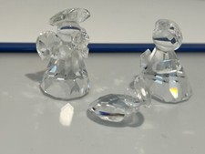 Figure Swarovski sacra famiglia 3 pezzi fino a 4,5 cm. Ottime condizioni