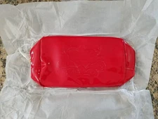 VINTAGE AVON CHRISTIAN LACROIX ROUGE, RED MAKE-UP BAG, NEVER USED, NEW IN BAG.