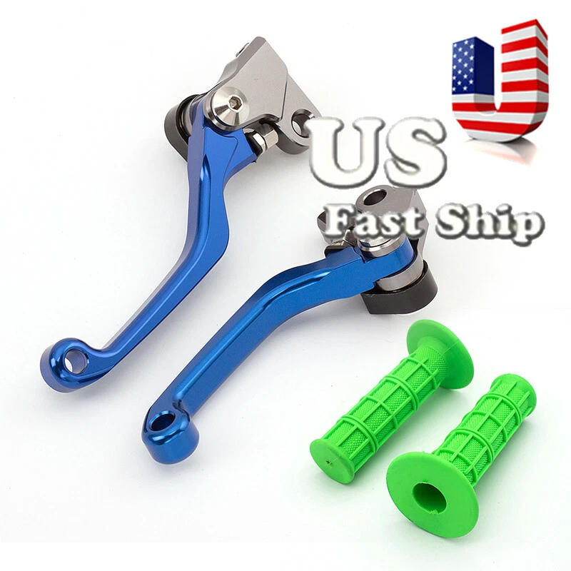 US Pivot Brake Clutch Lever w/ Handlebar Grips For Yamaha YZ80 YZ85 2015-2019 - Image 4 of 4