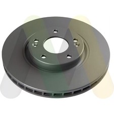 2x Brake Discs Vented For Kia Soul MK2 EV Electric Motaquip Front 517121M500