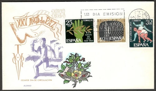 (AOP) Spain 1964 Year of Peace FDC