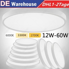12/18/24/36/48/50/60W LED Deckenleuchte Deckenlampe Ultraflach Panel Badezimmer
