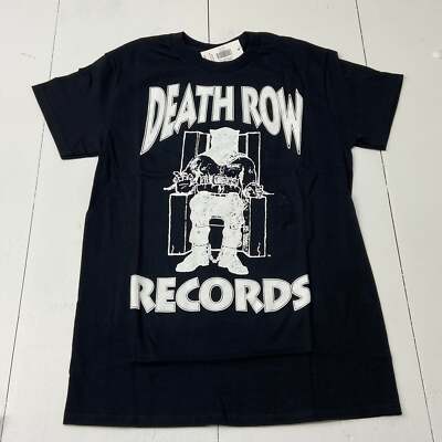 Death Row Records Black Graphic Short Sleeve T-Shirt Adult Size S