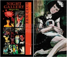 NIGHT GALLERY FAN CLUB MEMBERSHIP CARD - VINTAGE REPRINT